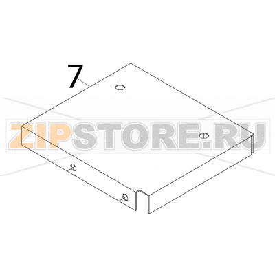 Electric panel cover Fagor CE9-41 Electric panel cover Fagor CE9-41Запчасть на деталировке под номером: 7Название запчасти Fagor на английском языке: Electric panel cover CE9-41.
