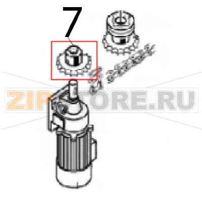 Sprocket Angelo Po C165D Sprocket Angelo Po C165DЗапчасть на деталировке под номером: 7
