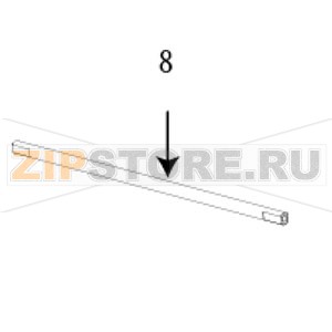 Стержень бумагоопорный TSC TTP-246M Plus Бумагоопорный стержень для принтера TSC TTP-246M PlusЗапчасть на сборочном чертеже под номером: 8Количество запчастей в комплекте: 1Название запчасти TSC на английском языке: Shaft