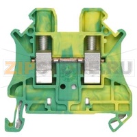 Through-type PE terminal with screw terminal Terminal width 5.2 mm Color green-yellow Cross-section: 2.5 mm2 Siemens 8WH1000-0CF07