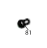 Tapping screw, P, NI, Φ6FW, Φ2.6*6, TAP III Godex G530