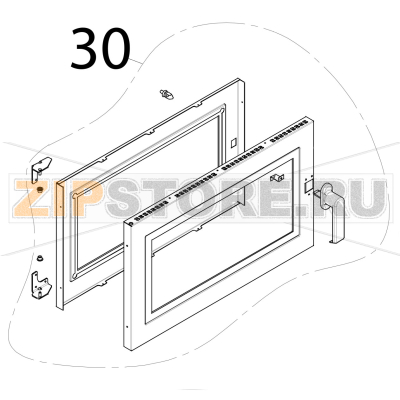 Porta completa apertura laterale Tecnoeka KF 966 D AL UD Porta completa apertura laterale Tecnoeka KF 966 D AL UDЗапчасть на деталировке под номером: 30