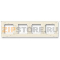 Рамка четырехместная, слоновая кость/белый ABB 2CHH015040A6017