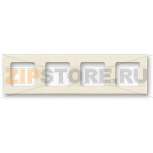 Рамка четырехместная, слоновая кость/белый ABB 2CHH015040A6017 
