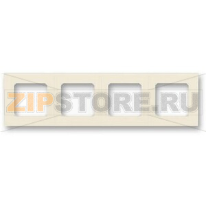Рамка четырехместная, слоновая кость/белый ABB 2CHH015040A6017 
