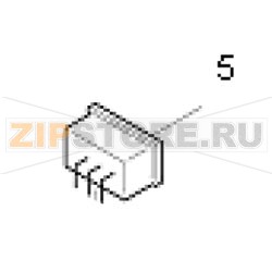 Выключатель сетевой TSC TTP-343 Plus Кнопка питания для принтера TSC TTP-343 PlusЗапчасть на сборочном чертеже под номером: 5Количество запчастей в комплекте: 1Название запчасти TSC на английском языке: POWER SWITCH, MOQ 5 pcs