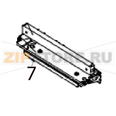 Platform of sealing bar Hurakan HKN-VAC260 Platform of sealing bar Hurakan HKN-VAC260Запчасть на деталировке под номером: 7