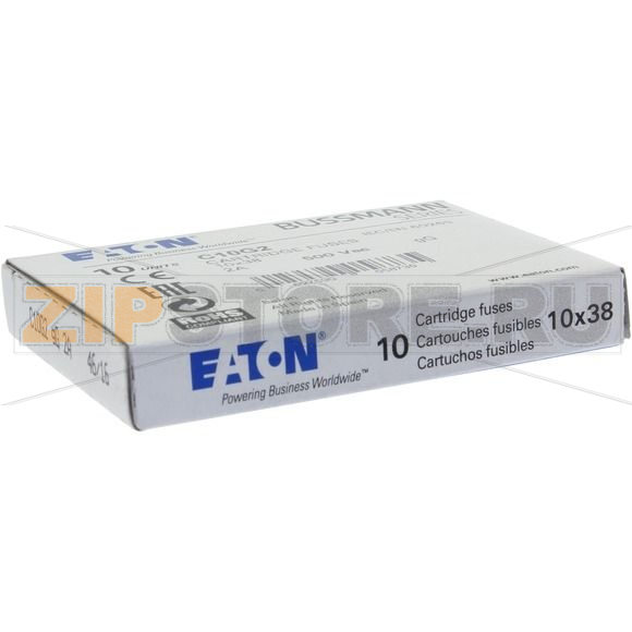 Предохранитель, 2 A, AC 500 В, 120 кА, 10x38 мм, gL/gG, IEC Eaton CYLINDRICAL FUSE 10x38 2A GG 