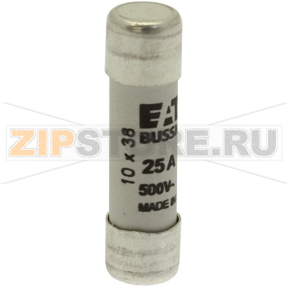 Предохранитель, 2 A, AC 500 В, 120 кА, 10x38 мм, gL/gG, IEC Eaton CYLINDRICAL FUSE 10x38 2A GG 