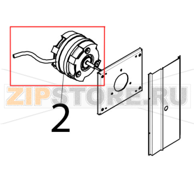 Motore elettrico ad inversione di marcia Tecnoeka KF 1010 A UD Motore elettrico ad inversione di marcia Tecnoeka KF 1010 A UDЗапчасть на деталировке под номером: 2