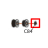 E-Ring/Φ4.0*9.0*0.6T/MM (BK) Godex EZ-2300 plus