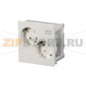 Розетка двойная, белая ABB 2TKA00000811 
