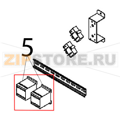 Teleruttore Angelo Po FX201G3 Teleruttore Angelo Po FX201G3Запчасть на деталировке под номером: 5