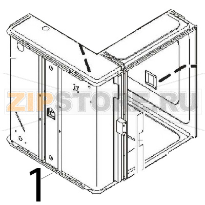Cooking chamber Angelo Po FM1221E1 Cooking chamber Angelo Po FM1221E1Запчасть на деталировке под номером: 1