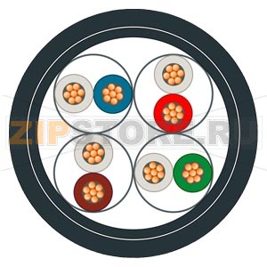 Кабель IE FC TP 4Х2 для транспорта CAT7 Мин объем заказа 20м. Siemens 6XV1878-2T 