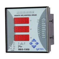 Контроллер коэффициента мощности трехфазный, 12 ступеней Entes RG3-12CS