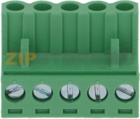 TERMINAL BLOCK 5-POLES PITCH 5.08