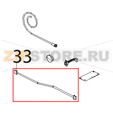 Cavo coll. scheda pot-contr 4 fili vers. Unox XV 203G Cavo coll. scheda pot-contr 4 fili vers. Unox XV 203GЗапчасть на деталировке под номером: 33