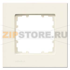 DELTA MIRO РАМКА 1-МЕСТН. 90X90 MM ЭЛЕКТРОБЕЛЫЙ Siemens 5TG1111-3 