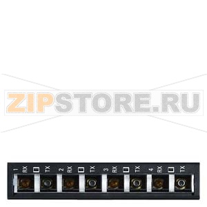 Media Module for RUGGEDCOM RSG2488, 4 x 1000MBit/s LC-interface, Optical: 1000BASE-SX, Multi Mode fiber optic up to 500 meter, 850nm Siemens 6GK6000-8FG01-4EA0 