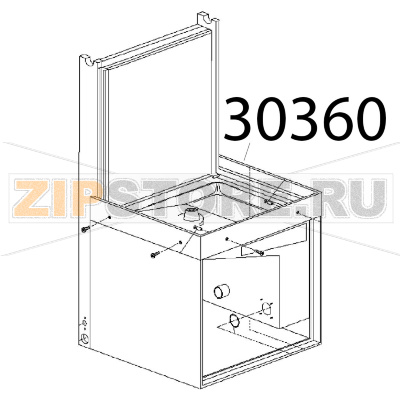 Assieme base Angelo Po KD130EAT Assieme base Angelo Po KD130EATЗапчасть на деталировке под номером: 30360