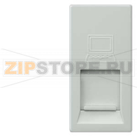 DELTA M-SYSTEM ТИТАНОВО БЕЛЫЙ МОДУЛЬНАЯ JACK РОЗЕТКА CAT5 RJ45 8/8 С ВЫКЛЮЧАТЕЛЕМ Siemens 5TG9874-2TW