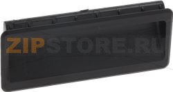 HANDLE RECESSED PLASTIC BLACK 160 mm 