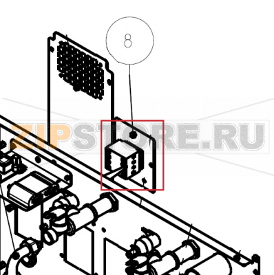 Gruppo Sezionatore RC/LM 23 RC 30/40 Imesa LM 23             Gruppo Sezionatore RC/LM 23 RC 30/40 Imesa LM 23Запчасть на сборочном чертеже под номером: 8Название запчасти на итальянском языке: Gruppo Sezionatore RC/LM 23 RC 30/40 Imesa LM 23