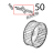 Turn flat elemen 147 W, 105 V, D230, 1 Unox XVC 205E