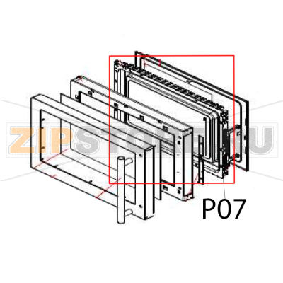 Door plate Hurakan HKN-WP900G Door plate Hurakan HKN-WP900GЗапчасть на деталировке под номером: P07