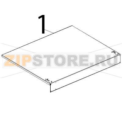 Coperchio inox Unox XVC 504 Coperchio inox Unox XVC 504Запчасть на деталировке под номером: 1