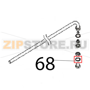 Washer 3/8", 3/8'', Ø: 22-17.2=1.5 CU/NI Angelo Po FM1011E2 Washer 3/8", 3/8'', Ø: 22-17.2=1.5 CU/NI Angelo Po FM1011E2Запчасть на деталировке под номером: 68