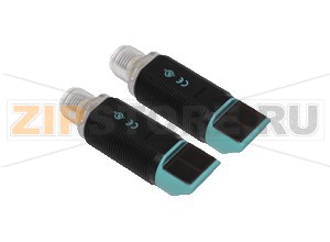 Датчик сквозного луча Thru-beam sensor GD18-S/GV18-S/73/120 Pepperl+Fuchs Описание оборудованияThru-beam sensor, M18 threaded housing design, plastic housing, side optical face, 12&nbspm detection range, red light, light/dark on, DC version, 2 PNP outputs, M12 plug