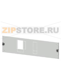 SIVACON S4 Masking frame SENTRON 3VA 3VA20 (up to 100 A) 3VA21 (up to 160 A) 3VA22 (up to 250 A) 4-pole, 3-pole + N Mounting position horizontal Fixed mounting, Plug-in socket Number of switches 1 Height 200 mm Width 800 mm Siemens 8PQ2020-8BA21