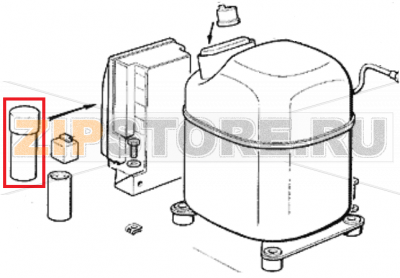 Kondensator - 35 mfd/450v Scotsman MF 56   Kondensator - 35 mfd/450v Scotsman MF 56Запчасть на 