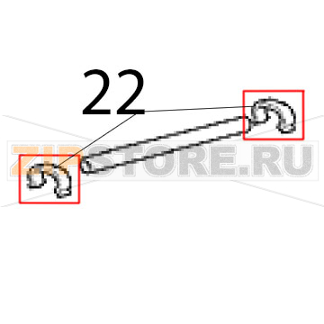 Metal clip Scotsman AC 56 Metal clip Scotsman AC 56Запчасть на деталировке под номером: 22