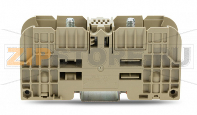Stud terminal block; 35 mm?; with 2 stud bolts M6; 35,00 mm?; beige Wago 884-3500 