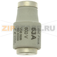 Предохранитель, 63 A, AC 500 В, 50 кА, D3, 27x16 мм, gR, IEC быстродействующий Eaton FUSE 63A DI