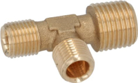 RACCORDO A T ø 1/4M NPT - BICONO ø 6