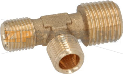 RACCORDO A T ø 1/4M NPT - BICONO ø 6 