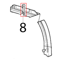 Curtain bracket (left) Scotsman AC 86