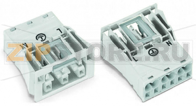Защелкивающаяся розетка; 3-пол.; Код. A; 4,00 mm; белые Wago 770-723 Protected against mismating and maintenance-freePush-in CAGE CLAMP® spring pressure connection technology allows solid conductors to be simply pushed into a unit.Two wire connections per pole for loops or bridgesAdditional variable coding is possible....