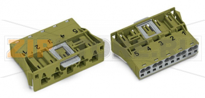Защелкивающийся штекер; 5-пол.; Код. B; 4,00 mm; светло-зеленые Wago 770-775 Protected against mismating and maintenance-freePush-in CAGE CLAMP® spring pressure connection technology allows solid conductors to be simply pushed into a unit.Two wire connections per pole for loops or bridgesAdditional variable coding is possible.Components can be clearly printed on and color-coded to meet custom requirements....