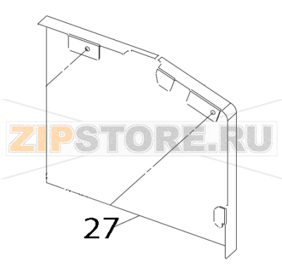 Side cover R Toshiba TEC B-852-TS12-QP Side cover R Toshiba TEC B-852-TS12-QPЗапчасть на деталировке под номером: 27