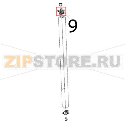 Door upper fulcrum-cap CL BL Unox XB 895 Door upper fulcrum-cap CL BL Unox XB 895Запчасть на деталировке под номером: 9