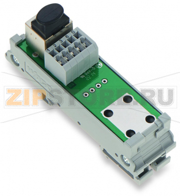 Интерфейсный модуль; RJ-45; Клеммные колодки для печатных плат; Кат. 5; в монтажном держателе; с экранированным соединением; 1,50 mm Wago 289-174 