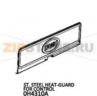 St. Steel heat-guard for control Unox XBC 405E