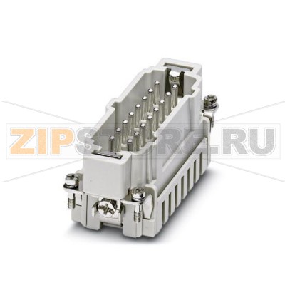 Корпус HEAVYCON с штыревыми контактами для B16 Phoenix Contact HC-B 16-ESTZ с 16 контактами, пружинные зажимы.Минимальный заказ: 1 шт.Упаковка: 1 шт.