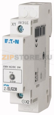 Сигнализация световая, зеленый светодиод, 230В Eaton Z-EL/G230 