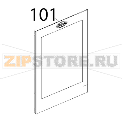 Vetro esterno ser. 757x1063x5 Unox XBC 804 Vetro esterno ser. 757x1063x5 Unox XBC 804Запчасть на деталировке под номером: 101